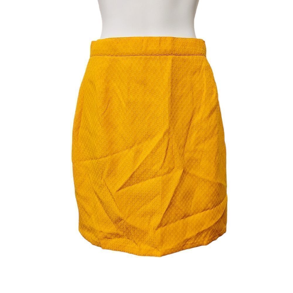 2/$20 Vintage 90s Golden Orange Colour Pencil Skirt Size: Small